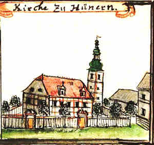 Kirche zu Hnern - Koci, widok oglny